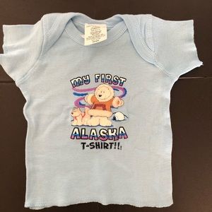 Light Blue My First Alaska T-shirt Infant 6 Months